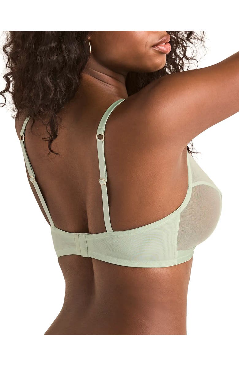 Adore Me Tannessee Unlined Plunge Bra, Alternate, color, Medium Green