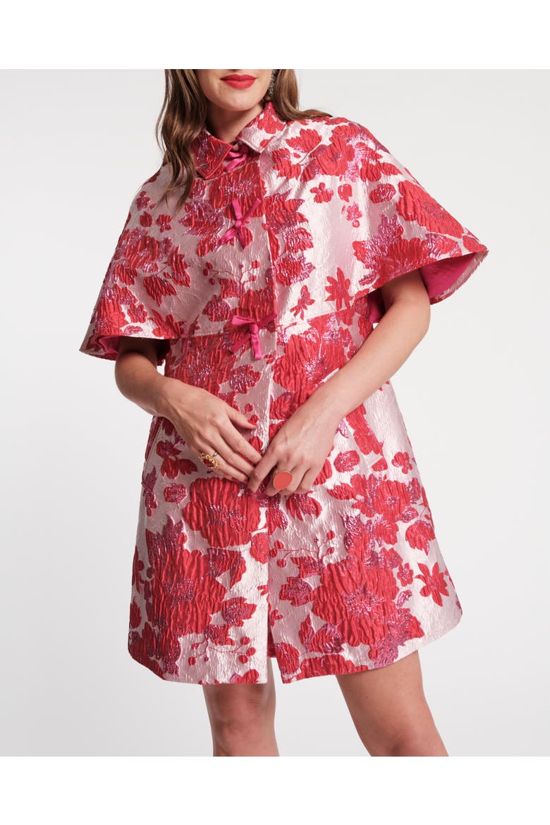 Marvelous Jacket Rockefeller Gold Poly Lurex Blend, Alternate, color, Pink/Red