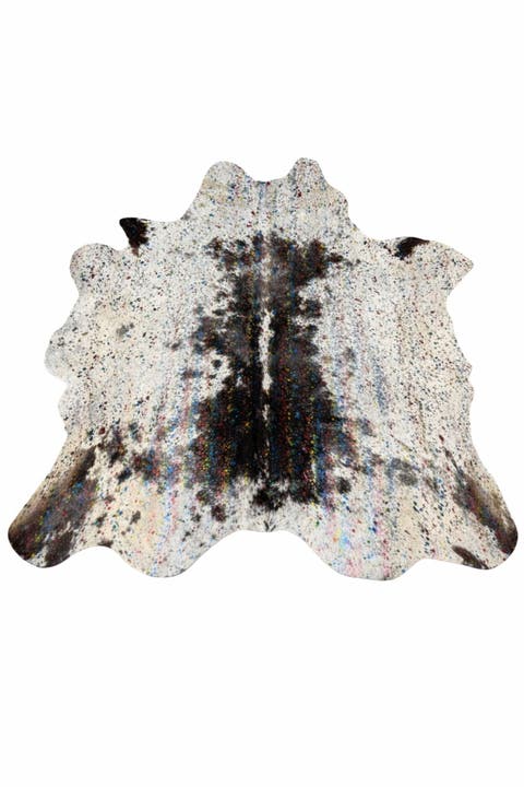 Eco Hides Luma Metallic Color Cowhide Rug 7'5" × 6'9"