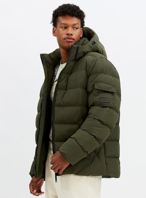 Point Zero Quilted Puffer Jacket In Leek