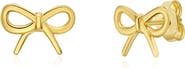 The Lovery Fine Jewelry Gold Bow Stud Earrings