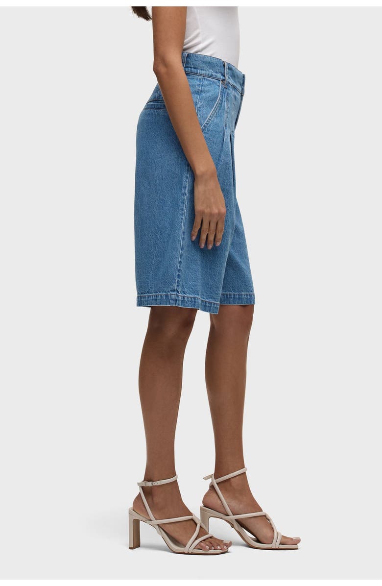 Hudson Jeans clean front pleated bermuda short, Main, color, Elm