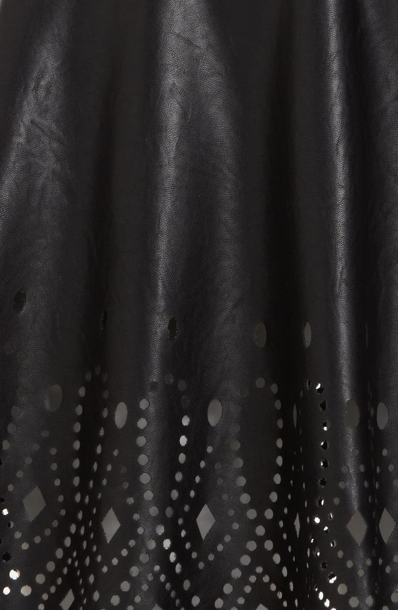 ASTR the Label ASTR Cutout Faux Leather Skirt, Alternate, color,