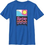 Barbie Boys' Minimalist Malibu Beach Sign T-Shirt