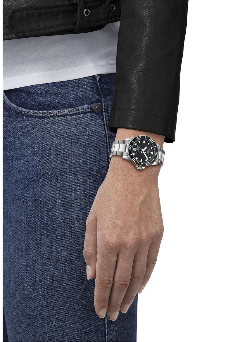 Seastar 1000 Bracelet Watch, 36mm, Alternate, color, SILVER GREY