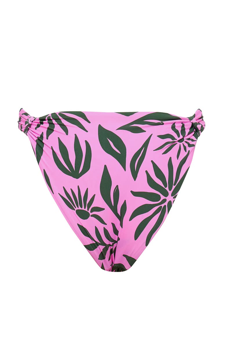 Shady Palms Kyle Knotted Bikini Bottom, Alternate, color, Pink