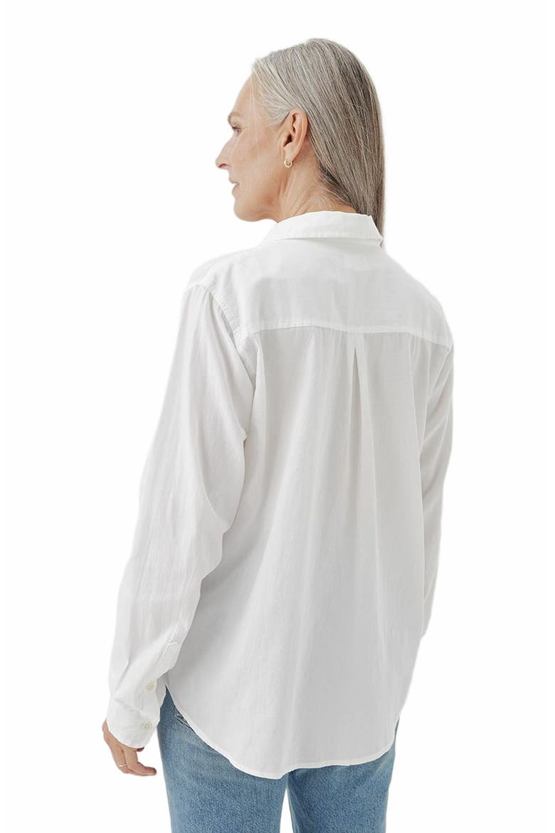 Organic Cotton Sunset Lightweight Cotton Classic Shirt, Alternate, color, White