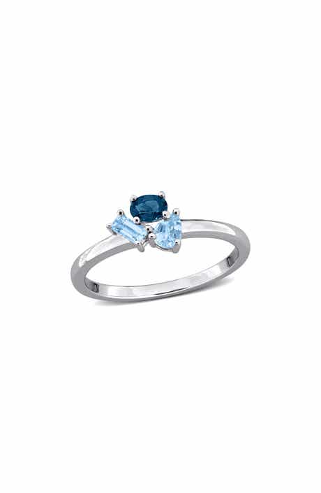 Sterling Silver Blue Topaz Ring