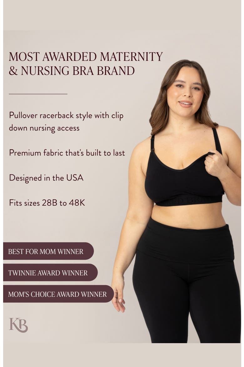 Sublime Nursing Sports Bra, Alternate, color, BLACK