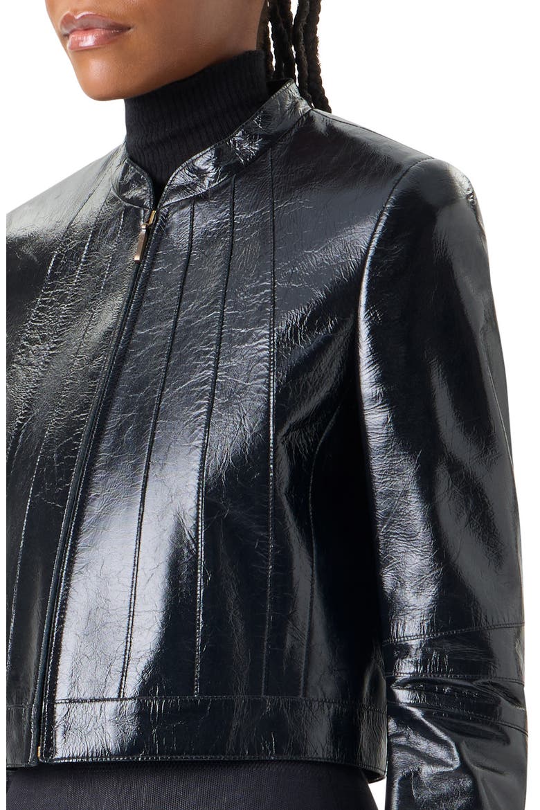 Patent Leather Jacket, Alternate, color, BLACK