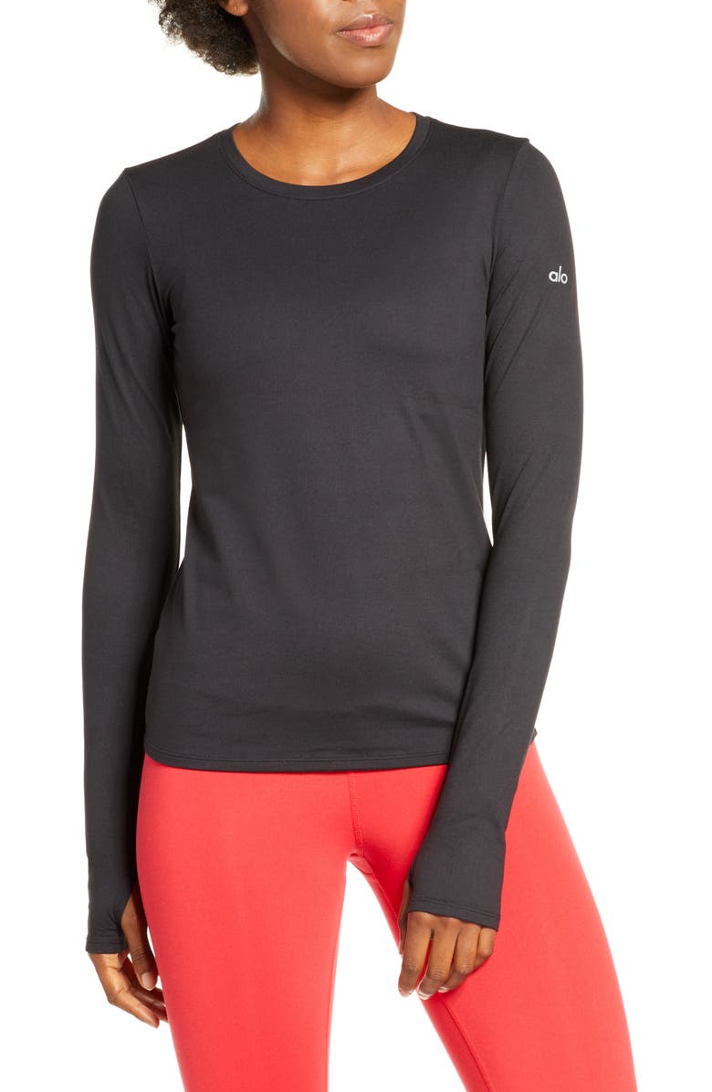 Alo Finesse Long Sleeve Top, Main, color, 