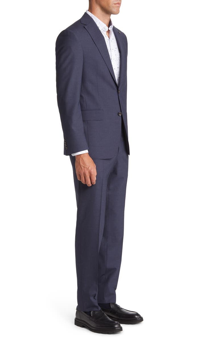Jack Victor Dean Soft Constructed Stretch Wool Suit, Alternate, color, Blue Grey