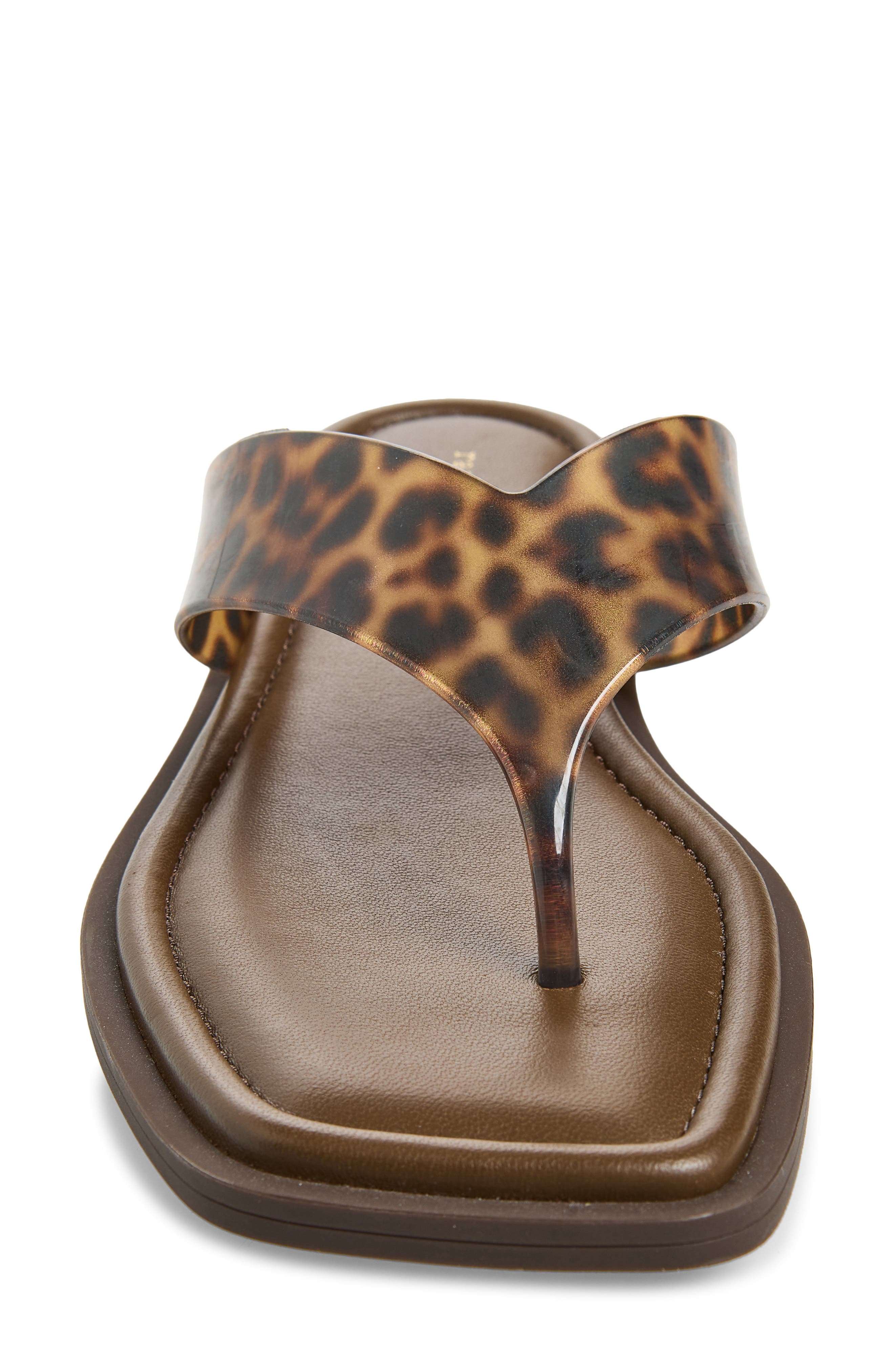 rag & bone Gracie Jelly Flip Flop, Alternate, color, Tortoise