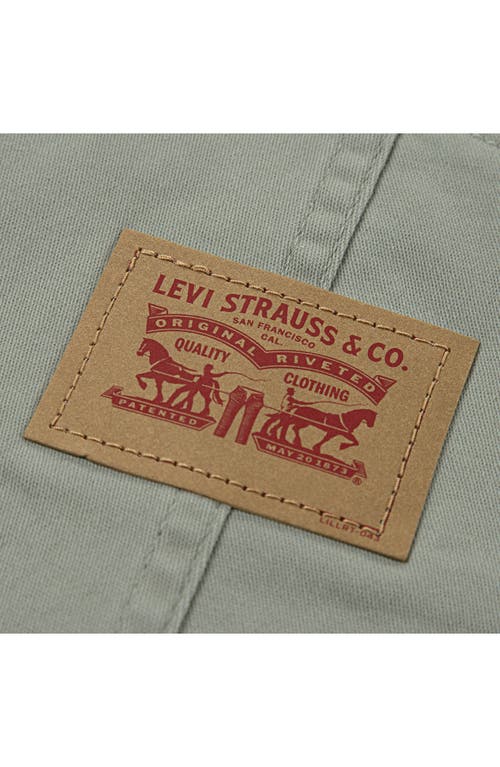 Shop Levi's Cotton Stretch Twill Overalls In Seagrass