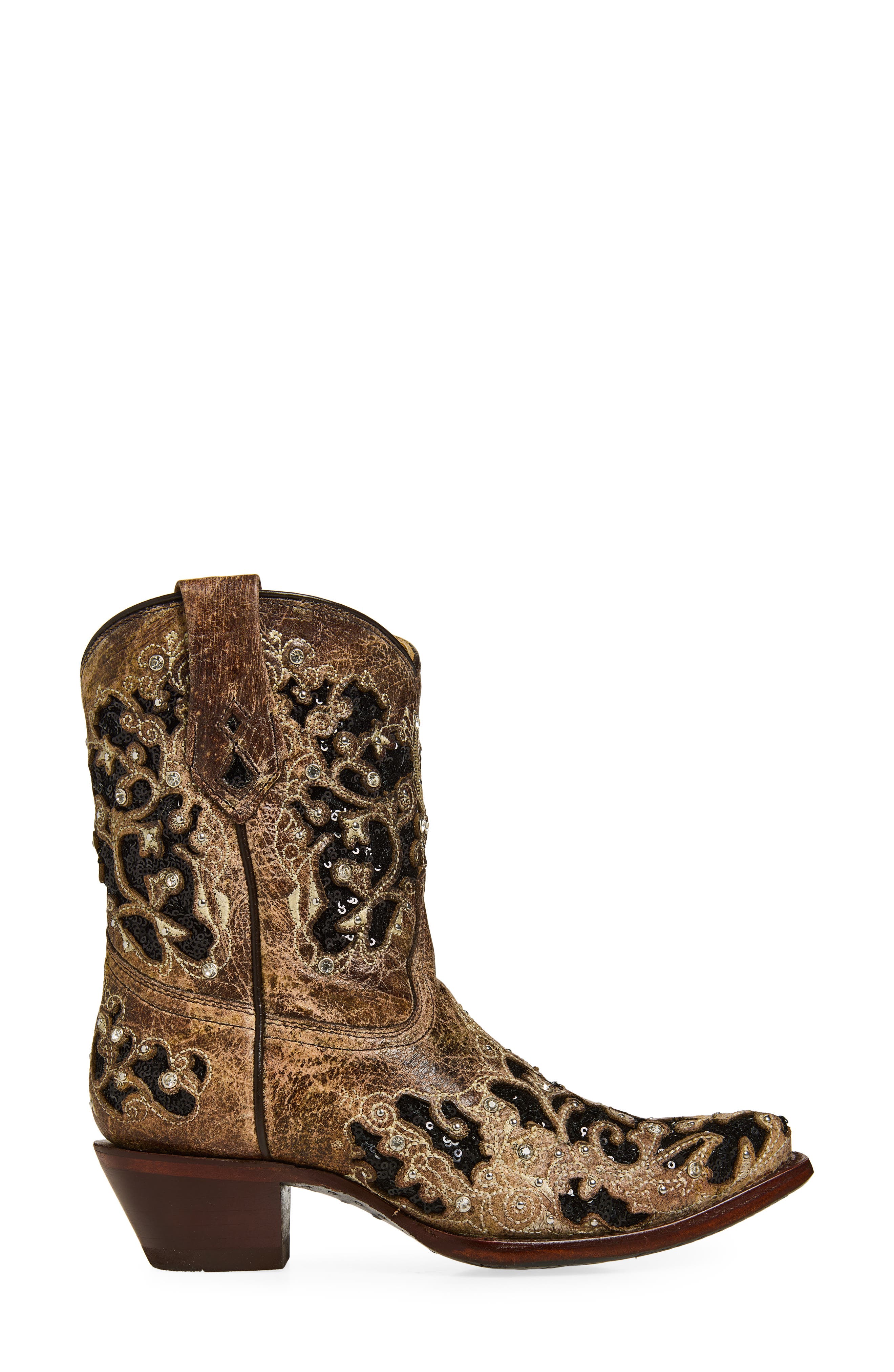 CORRAL Embellished Western Boot, Alternate, color, Brown