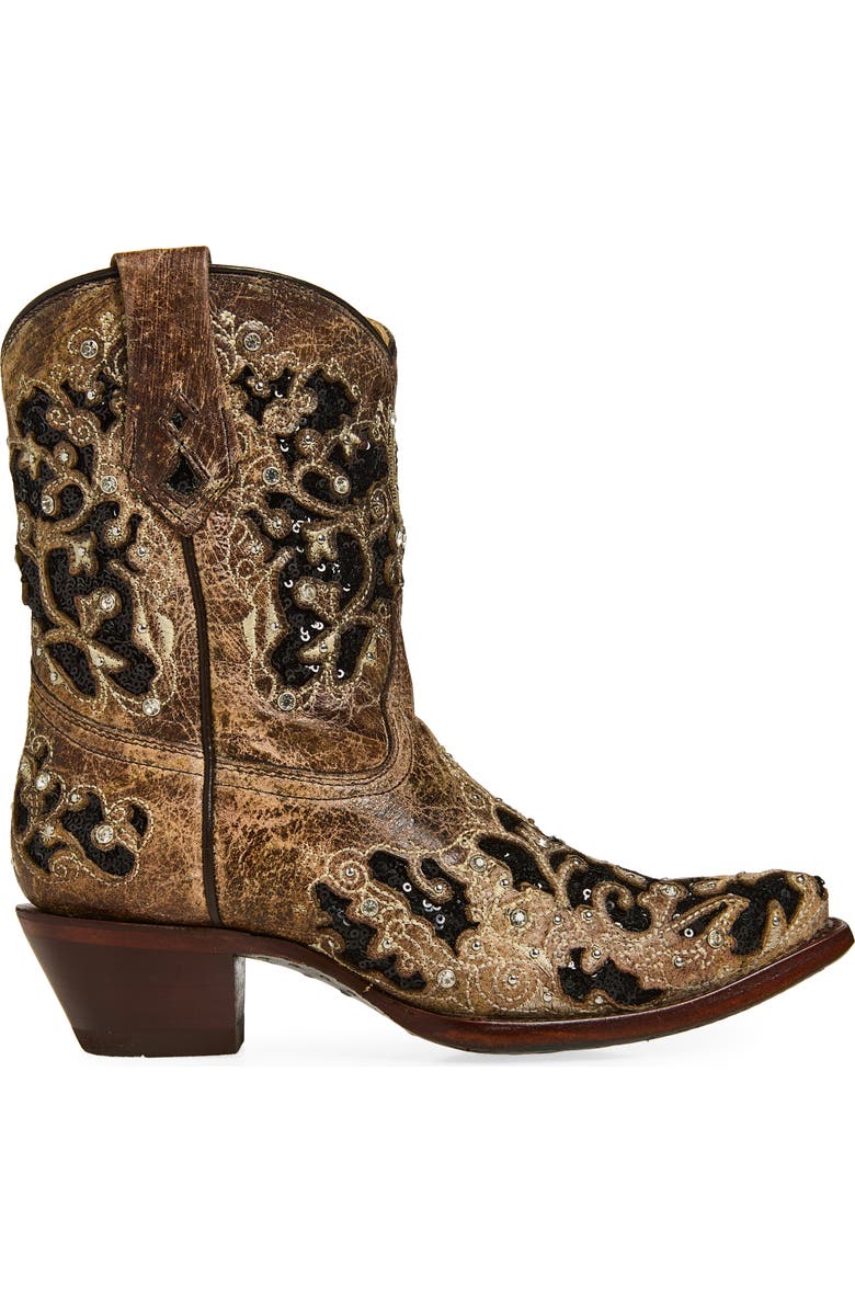 CORRAL Embellished Western Boot, Alternate, color, Brown