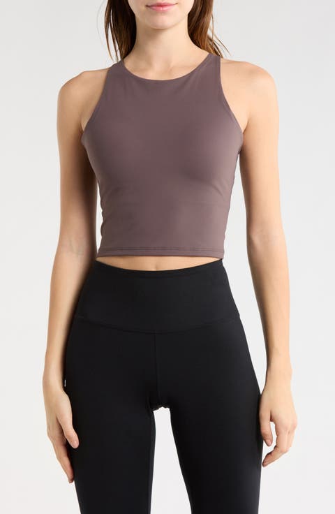 High Neck Crop Tank