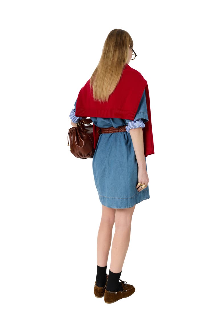 Rani Denim Shirt Dress, Alternate, color, Jeans