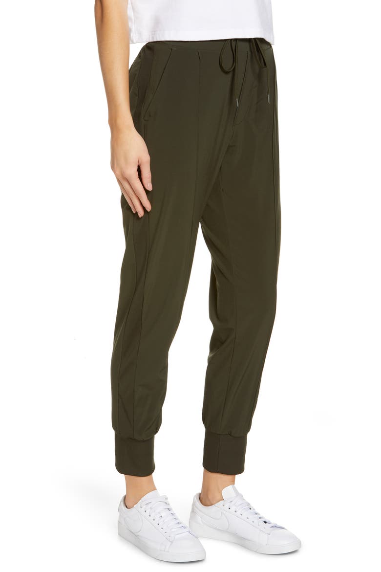Getaway Pocket Stretch Recycled Polyester Joggers, Alternate, color, GREEN ROSIN