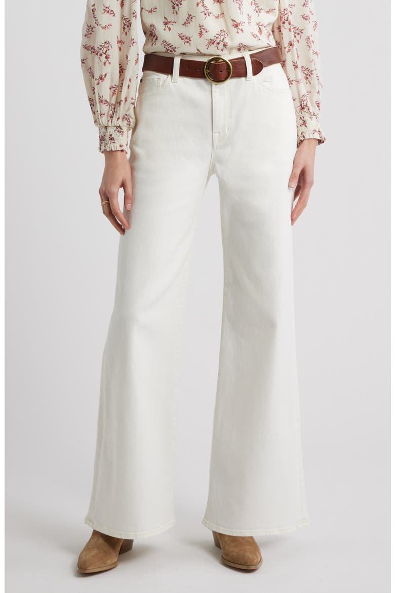 High Waist Wide Leg Jeans, Main, color, ECRU