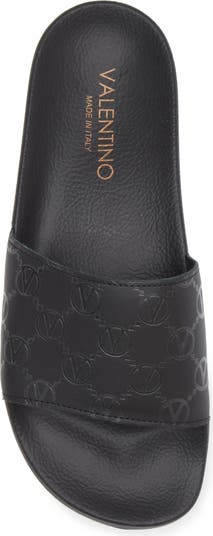 Eros Monogram Slide Sandal
