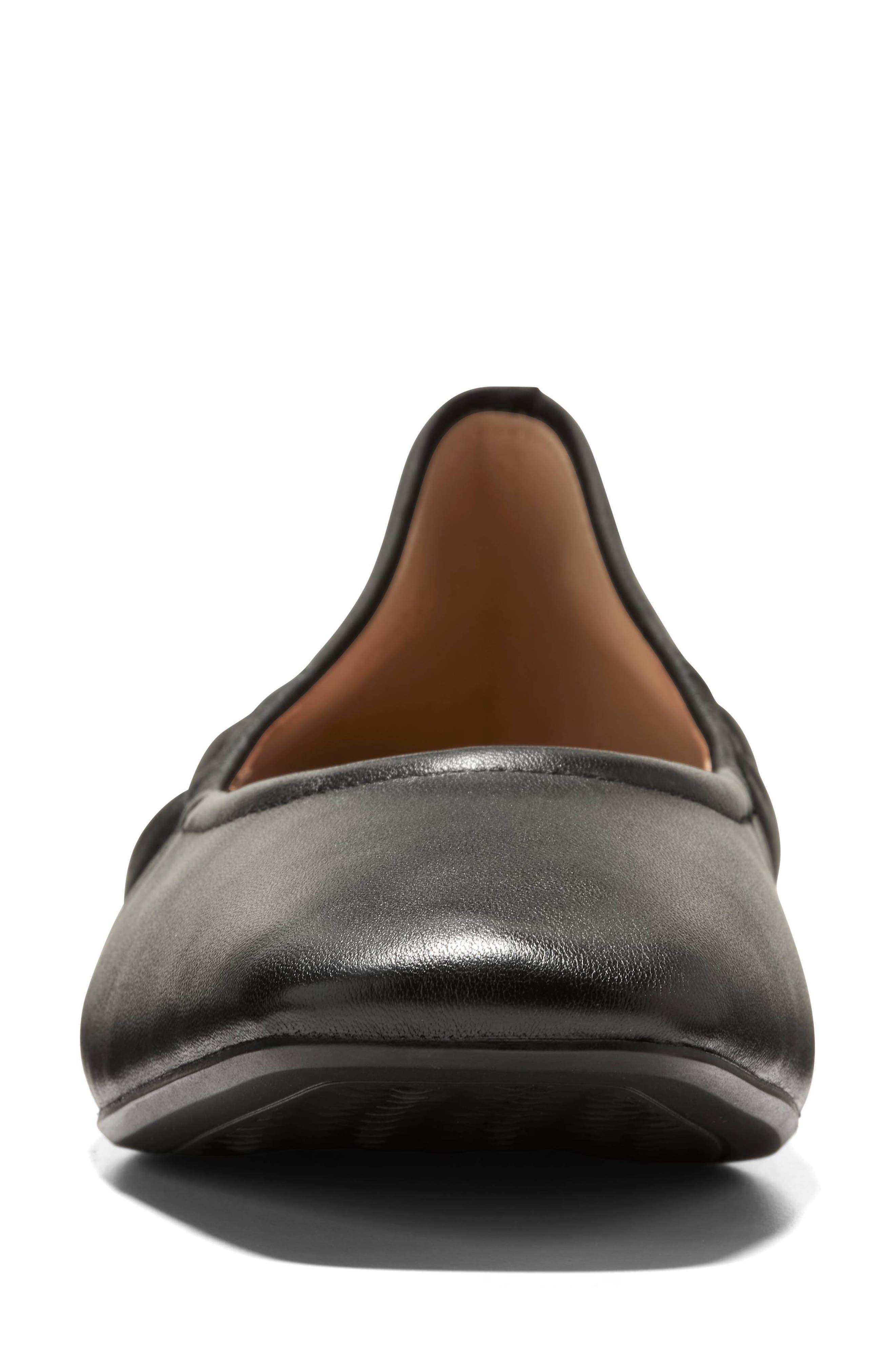Cole Haan Go-To Valinda Ballet Flat, Alternate, color, Black Leather