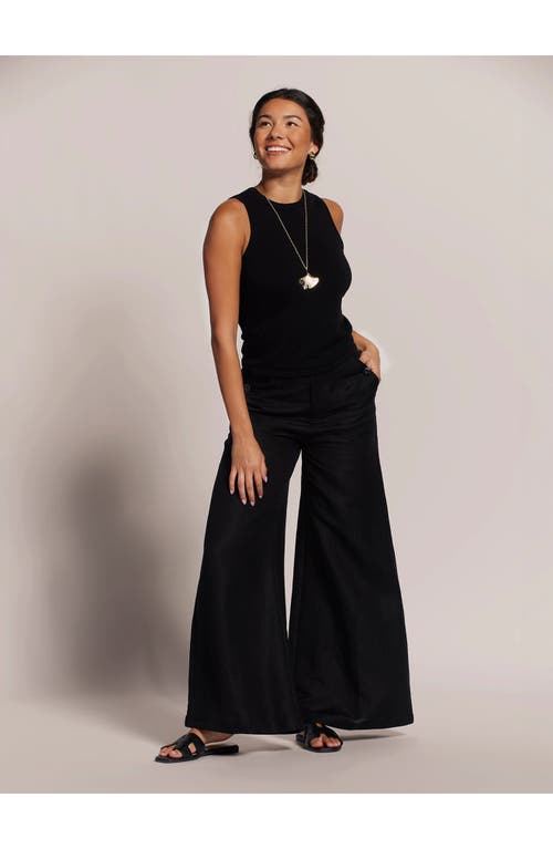 Tori Richard Sunshine Linen Maybelle Pant In Black