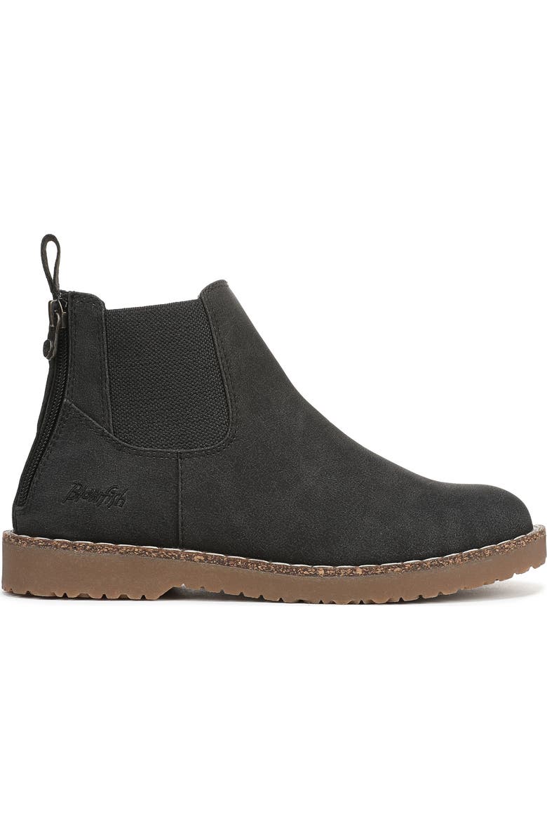 Blowfish Malibu Chillin' Chelsea Boot, Alternate, color, Black Faux Leather