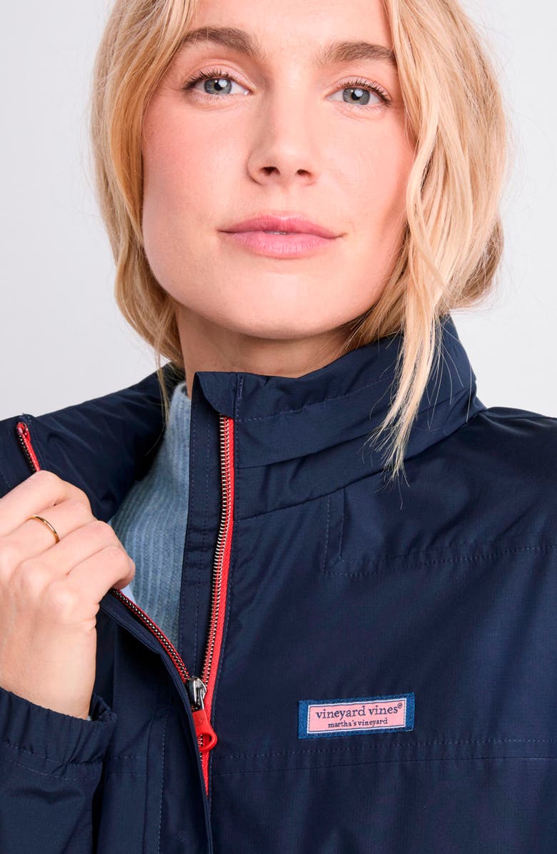 vineyard vines Storm Packable Water Resistant Jacket, Alternate, color, Nautical Navy