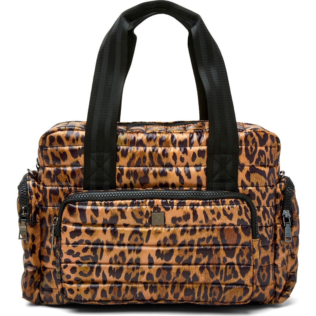 Think Royln Voyager Travel Bag In Animal Print