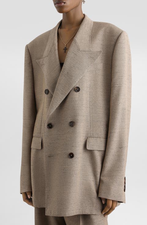 Sicilia Oversize Tweed Effect Jacket
