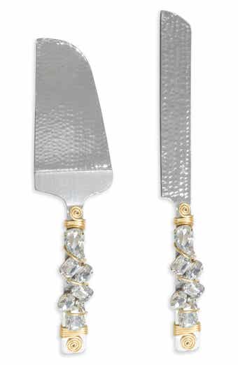 Tiramisu Snow Melt Embellished Constellation 2-Piece Cake Serving Set