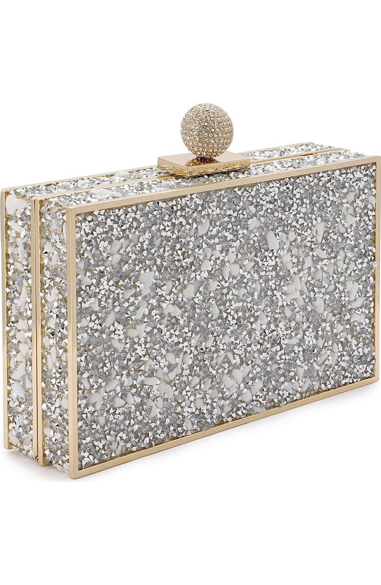 SOPHIA WEBSTER Clara Rock Crystal Box Clutch, Alternate, color,