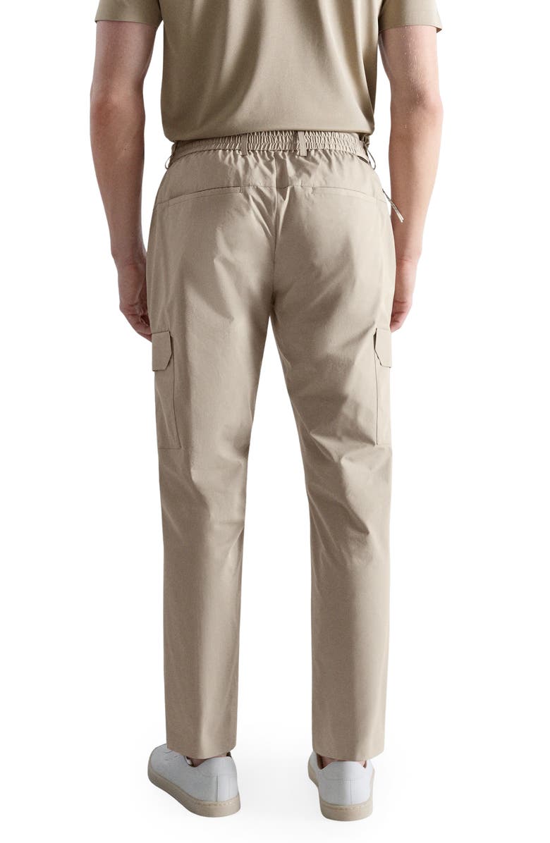 MANGO Slim Fit Comfort Stretch Water Repellent Cargo Pants, Alternate, color, Beige