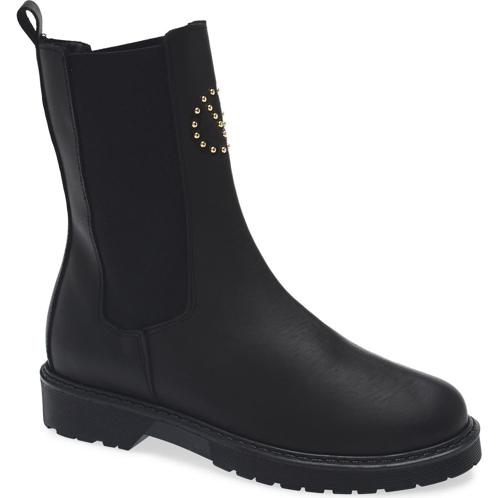 Valentino By Mario Valentino Senna Lug Sole Boot In Black