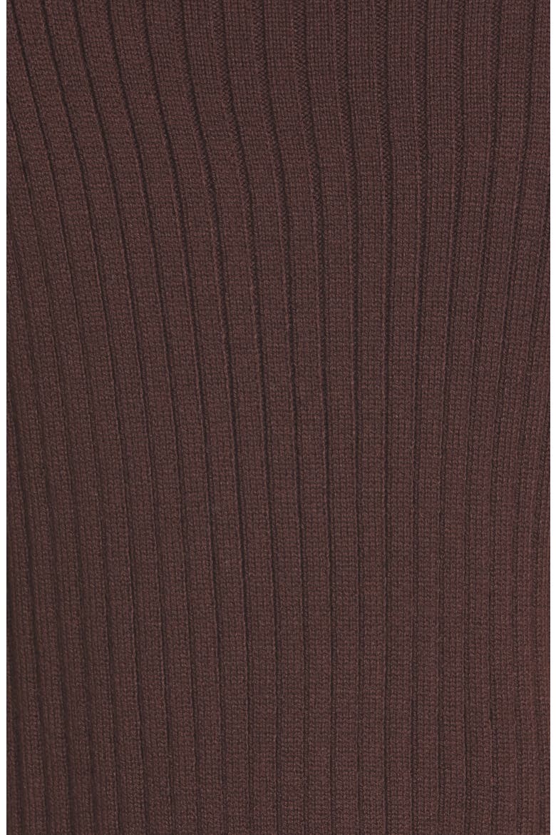 Lilou Crop Wool Blend Turtleneck Top, Alternate, color, BARK