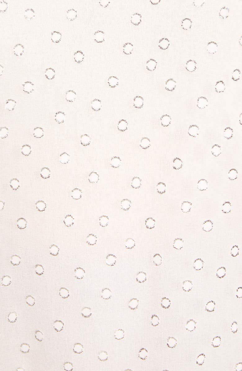 Chelsea28 Metallic Clip Dot Blouse, Alternate, color, 