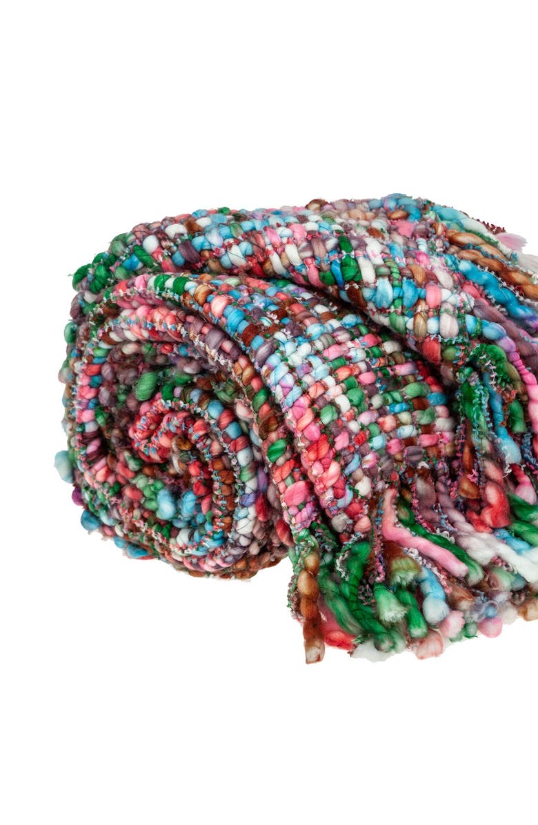 PARKLAND COLLECTION Jaxson Transitional Multi 52" x 67" Woven Handloom Throw Blanket, Alternate, color, 