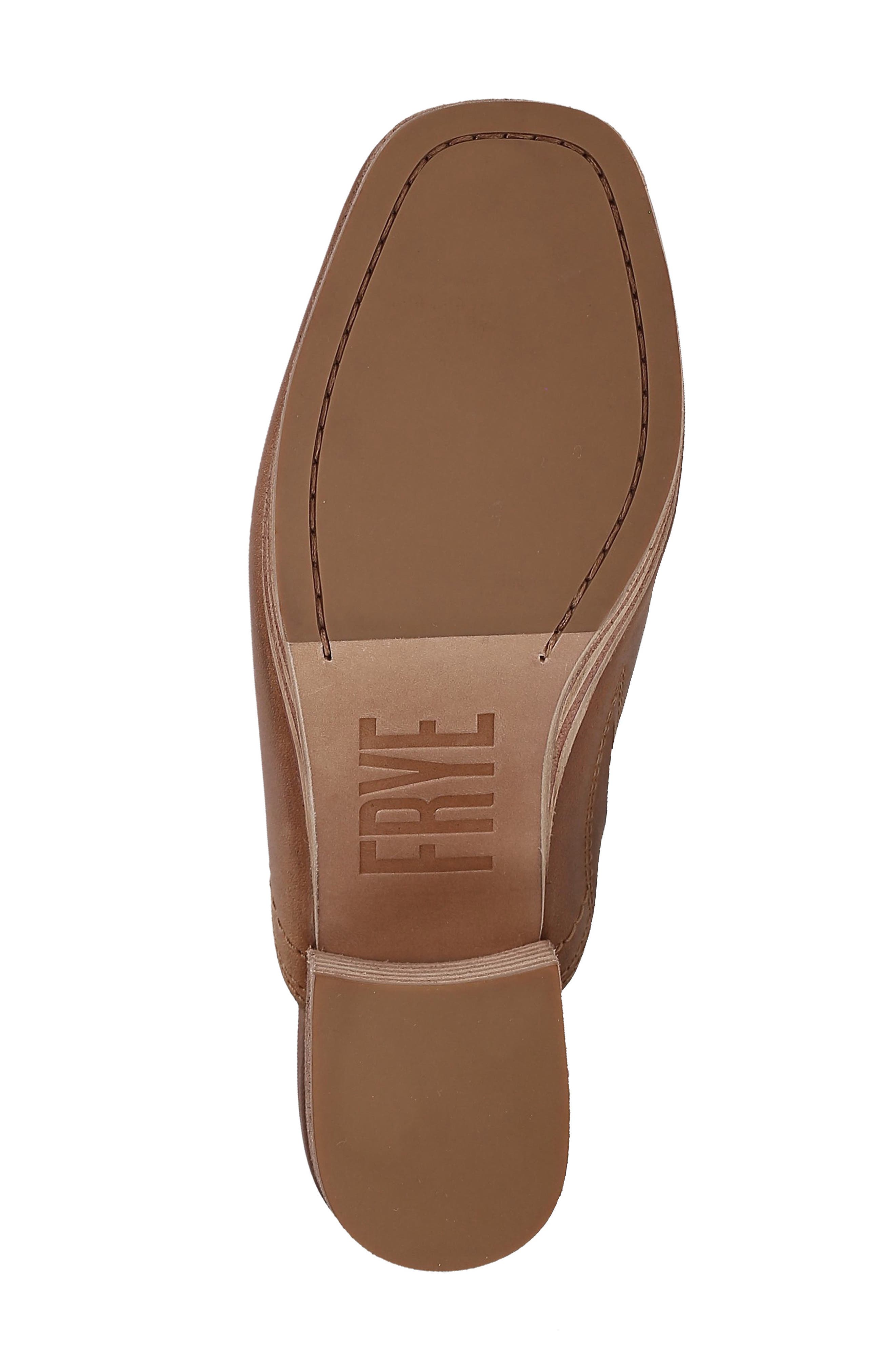 Frye Campus Leather Clog, Alternate, color, Saddle