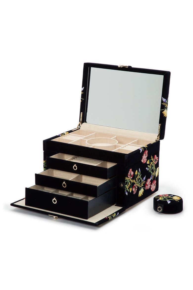 Zoe Large Jewelry Box, Alternate, color, INDIGO