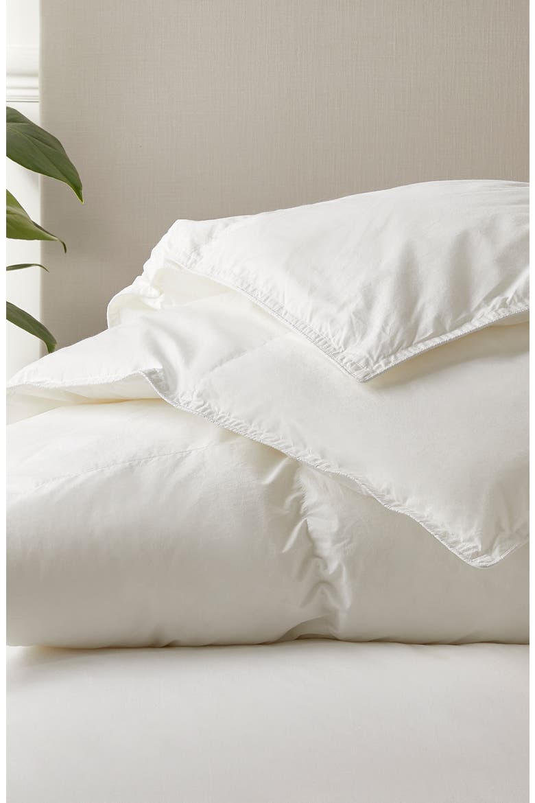 280 Thread Count Lightweight Down Alternative Comforter, Main, color, WHITE
