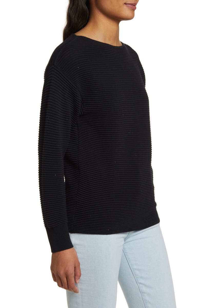 Tommy Bahama Bonita Sequin Rib Cotton Blend Sweater, Alternate, color, 
