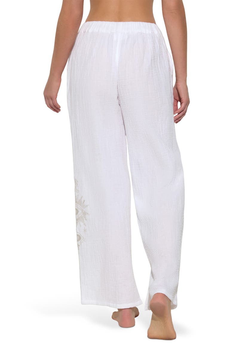 Page Inner Gaze Tie Waist Pants, Alternate, color, WHITE