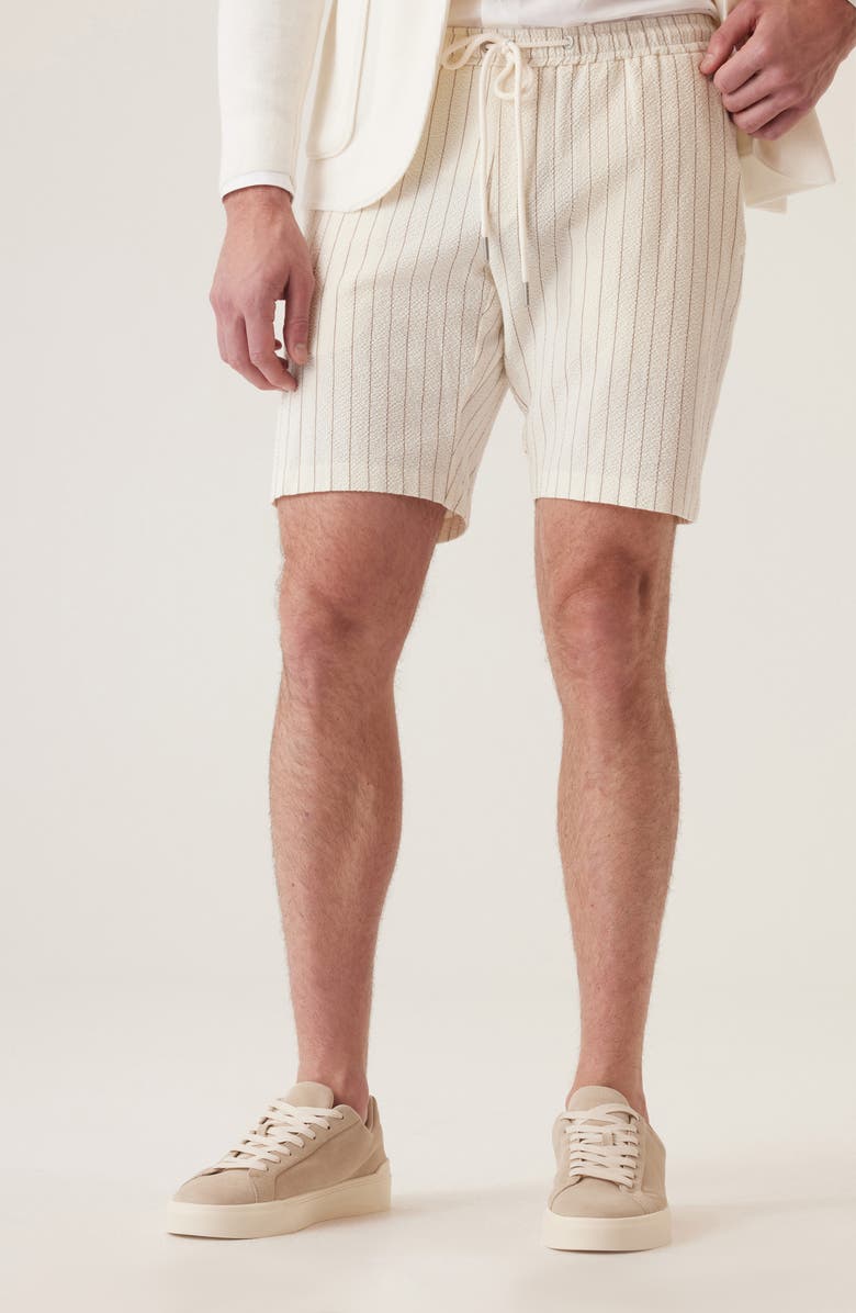 DEKE Infinity 360 Supernatural Seersucker Bermuda Shorts, Main, color, Natural/Khaki