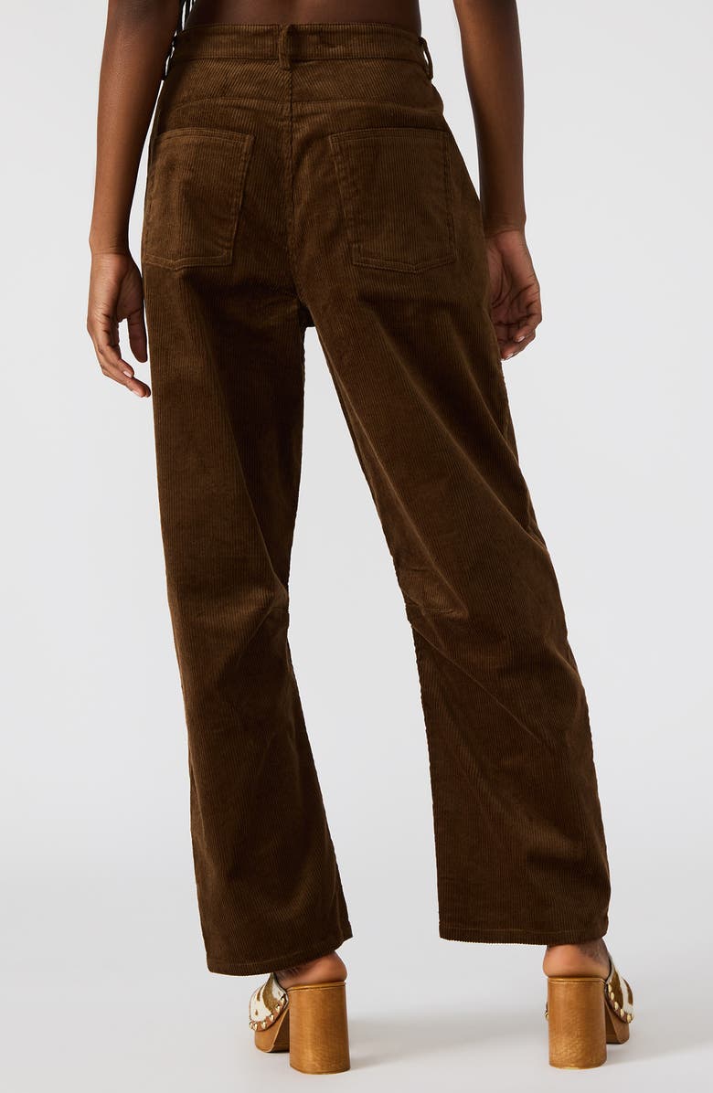 Steve Madden Hart Straight Leg Corduroy Pants, Alternate, color, Demitasse