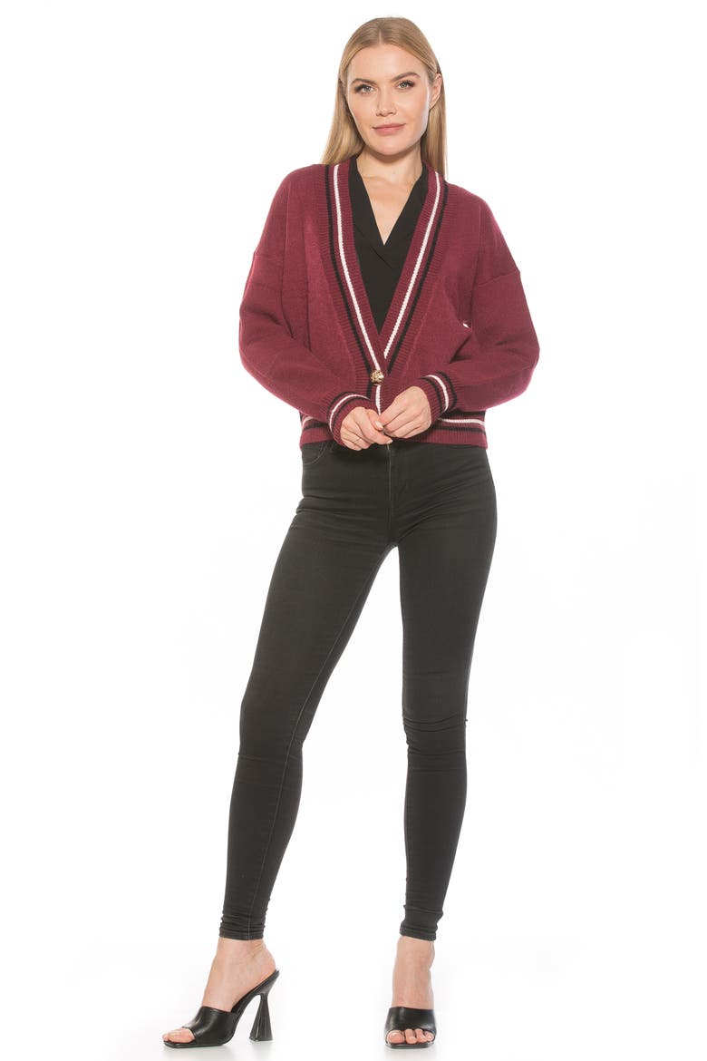 Cathrine Knit Sweater, Alternate, color, BURGUNDY MULTI