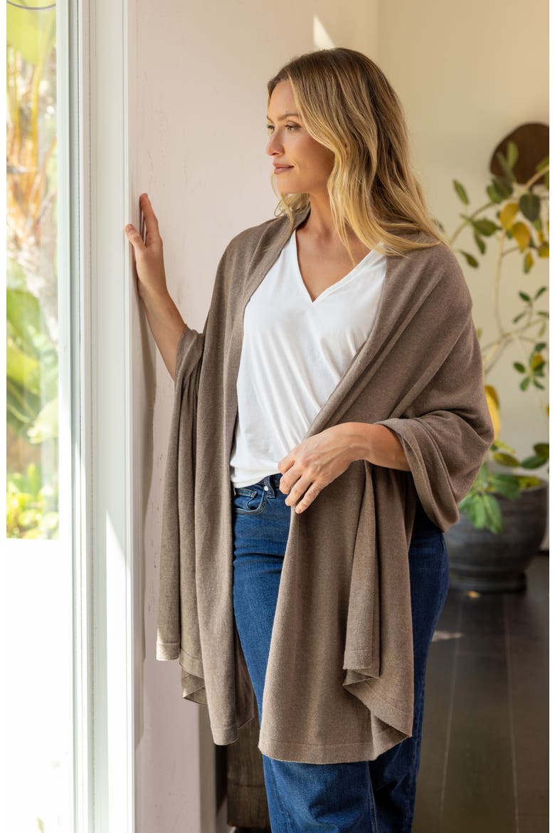 The Dreamsoft Travel Scarf, Alternate, color, LATTE