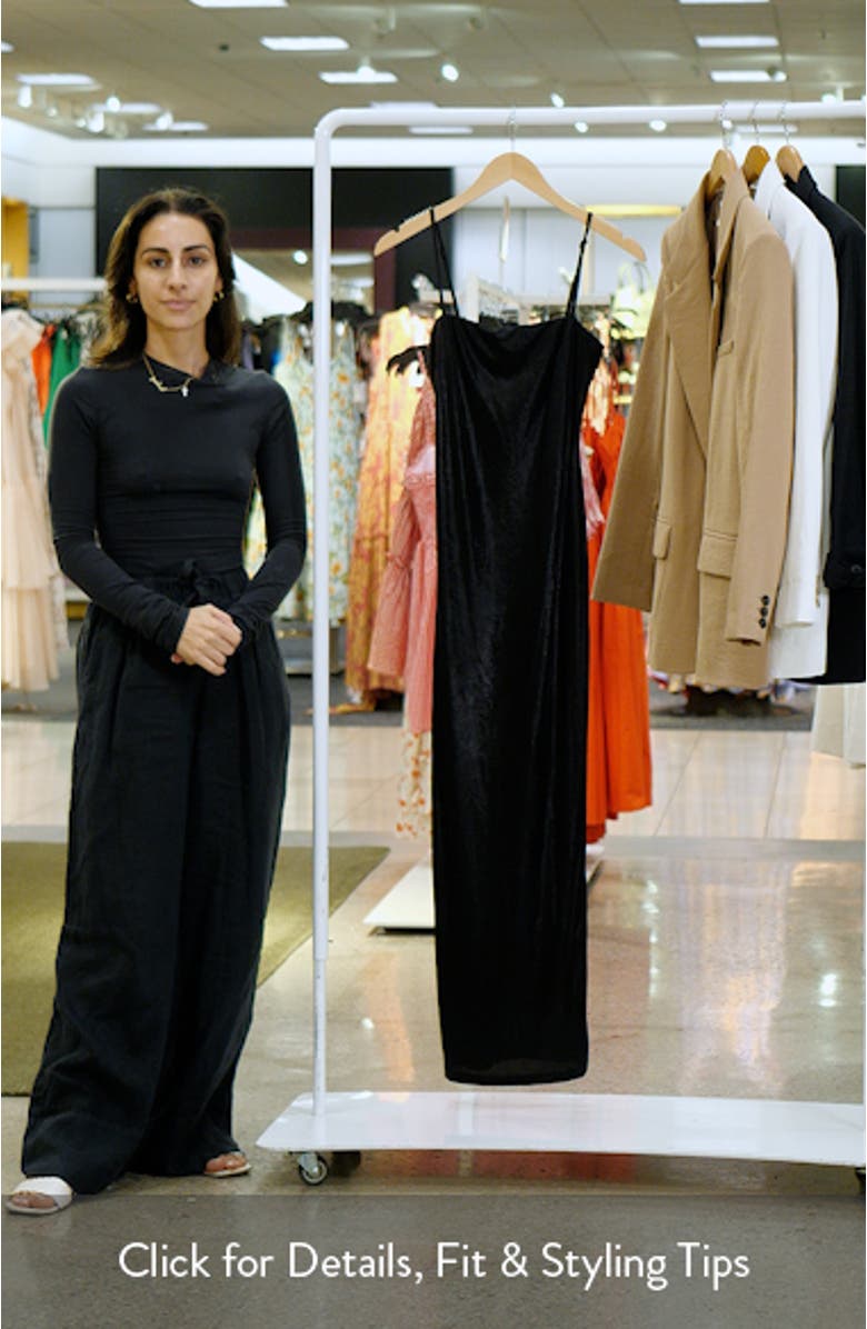 Lorelai Metallic Sleeveless Maxi Dress, sales video thumbnail