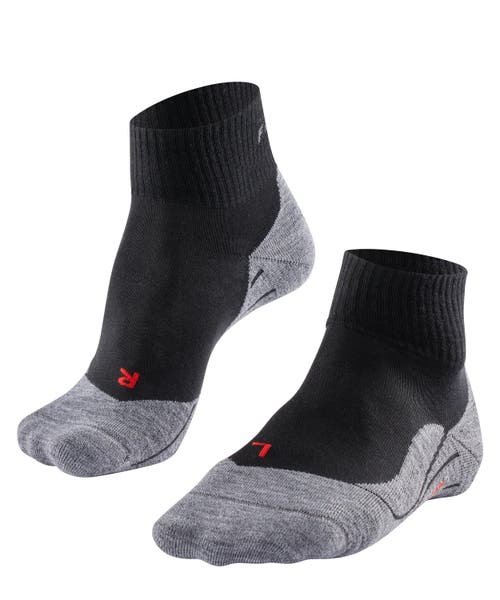 Falke Tk5 Wander Short Hiking Socks In Black