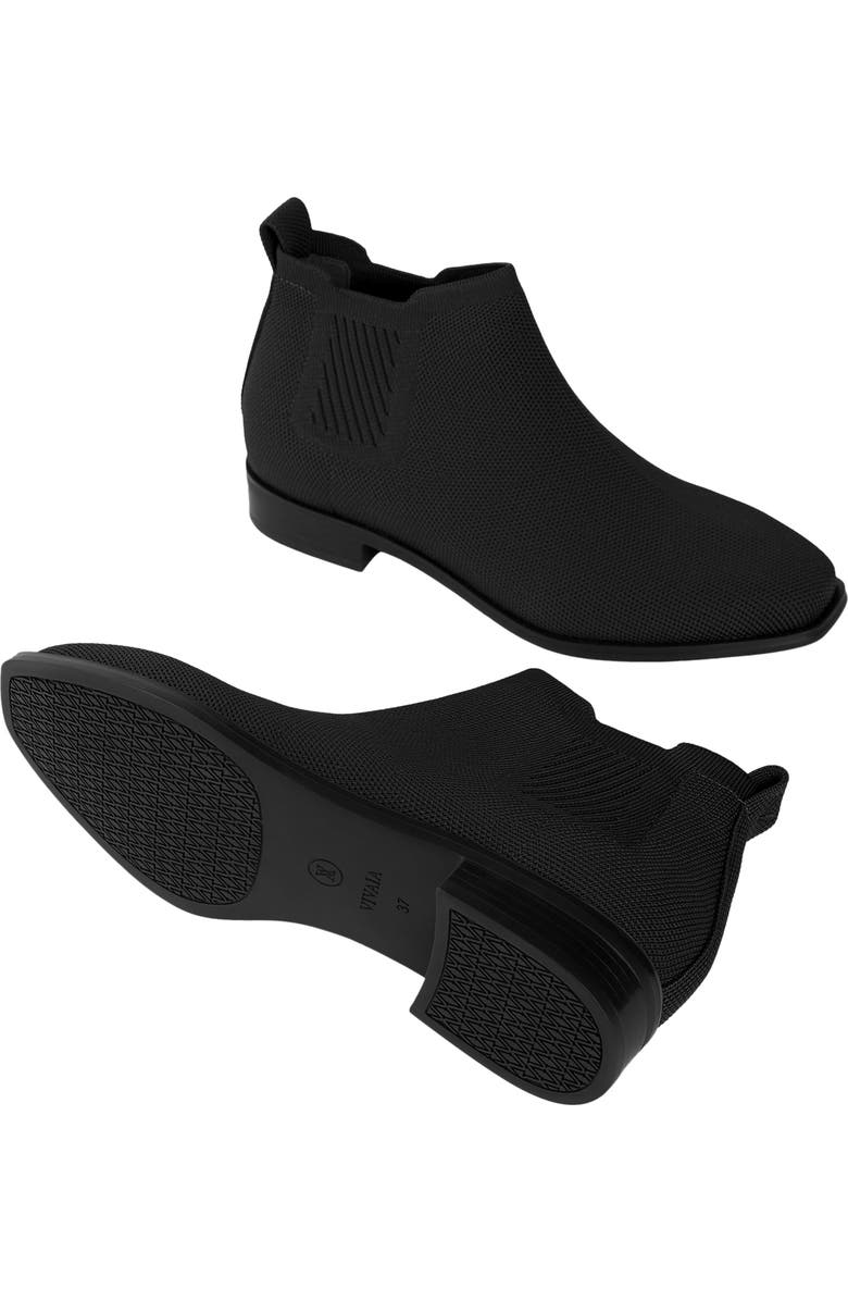 VIVAIA Square-Toe Water-Repellent Ankle Boots, Alternate, color, Black